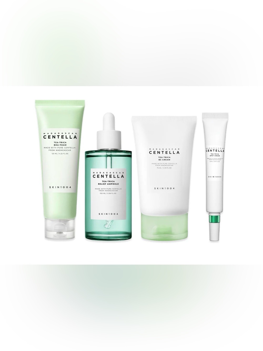NIB SKIN1004 7 Piece Centella Tea-Trica SOS Acne/Irritated Relief Set